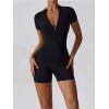 Гладкий короткий комбенизон Shorts Body Crop T-shirt model 36 (Black) Гладкий короткий комбенизон Shorts Body Crop T-shirt model 36 (Black)